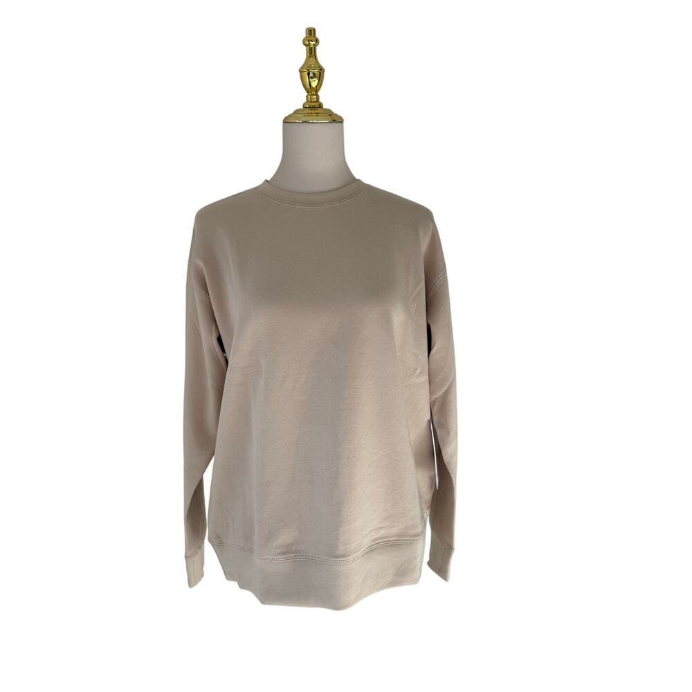 NWT Boody Unisex Bamboo Organic Cotton Sand Crew Neck Sweater S